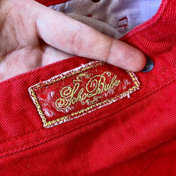 RARE SOHO BABE || RED HEART POCKET SLIM JEANS - Picture 7 of 9